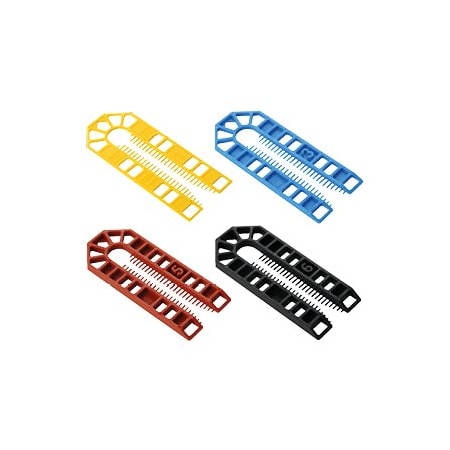 Nuvo Iron Broadfix Large Plastic U Shims Assorted Thickness, 60PK STU60A-US